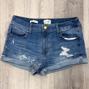 Universal Thread Blue Distressed Jean Shorts